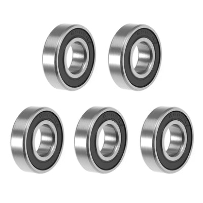 Harfington Uxcell Deep Groove Ball Bearing Double Sealed P6 Z1 Level Bearings