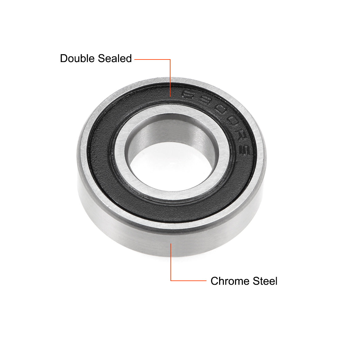 uxcell Uxcell Deep Groove Ball Bearing Double Sealed P6 Z1 Bearings