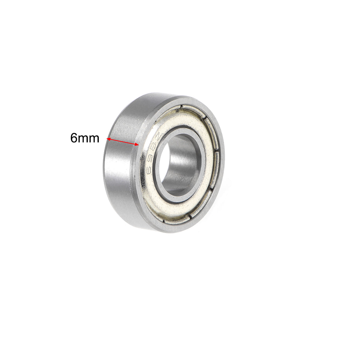Harfington Deep Groove Ball Bearings Metric Double Shielded Chrome Steel ABEC3 Z1 Level