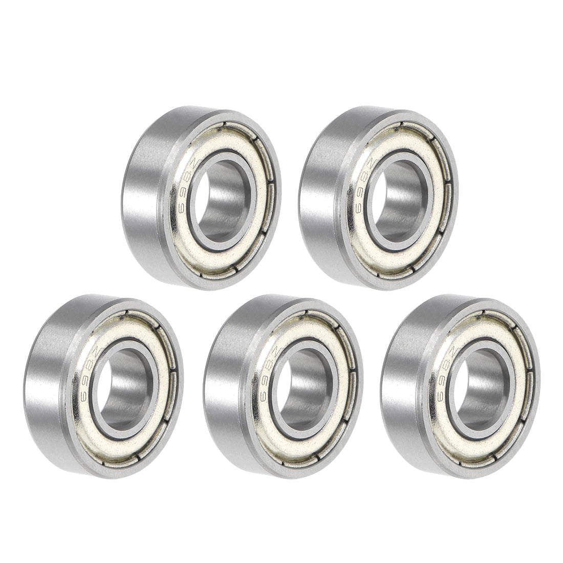 Harfington Deep Groove Ball Bearings Metric Double Shielded Chrome Steel ABEC3 Z1 Level