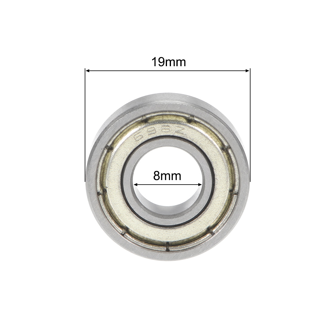 uxcell Uxcell Deep Groove Ball Bearing Double Shielded ABEC-3 Bearings