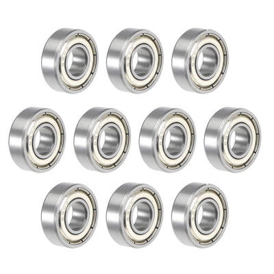 Harfington Uxcell Deep Groove Ball Bearing Double Shielded ABEC-3 Bearings