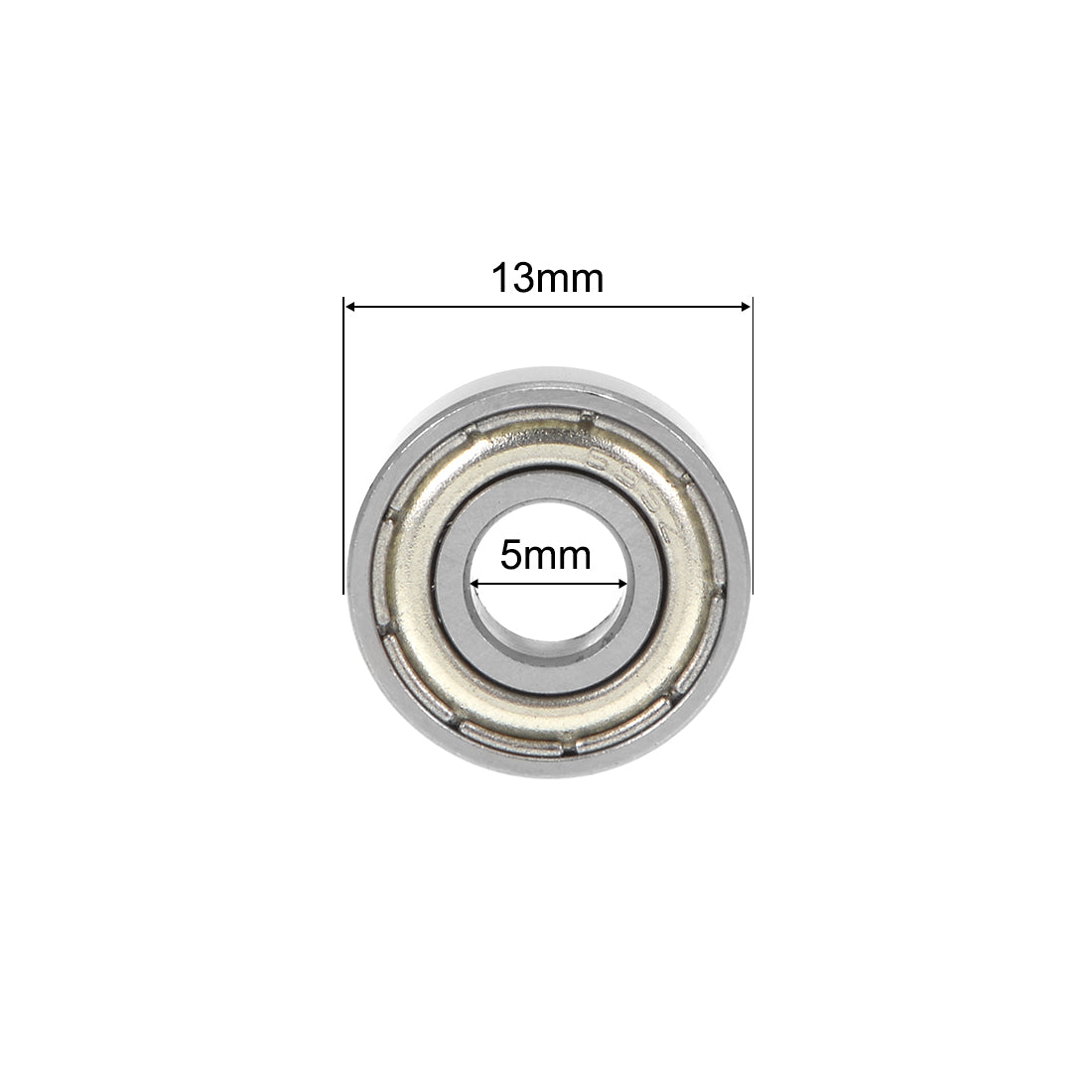 Harfington Deep Groove Ball Bearings Metric Double Shielded Chrome Steel ABEC3 Z1 Level