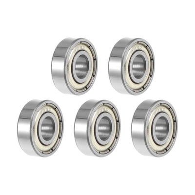 Harfington Deep Groove Ball Bearings Metric Double Shielded Chrome Steel ABEC3 Z1 Level