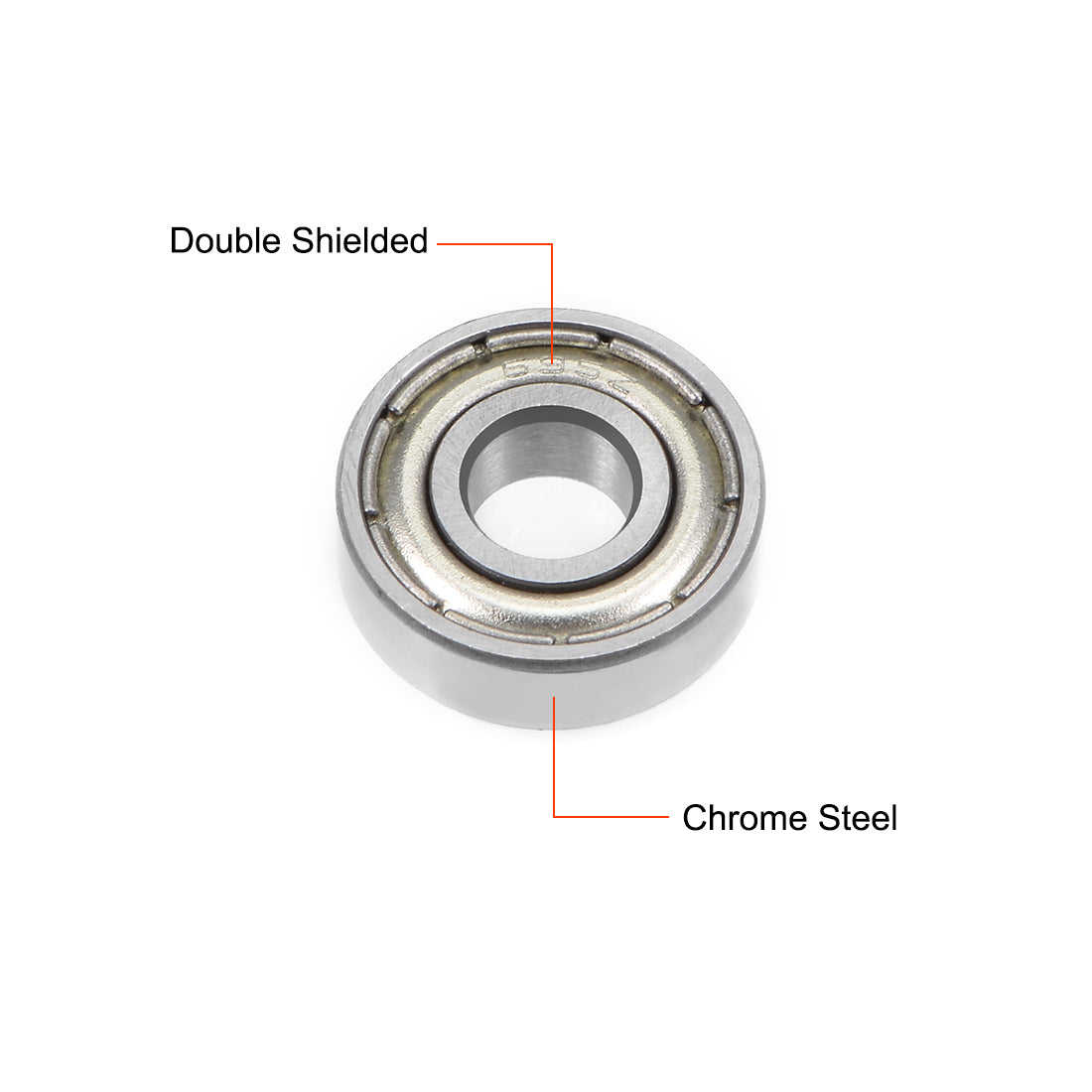 uxcell Uxcell Deep Groove Ball Bearing Double Shielded ABEC-3 Bearings