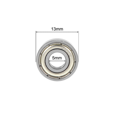 Harfington Uxcell Deep Groove Ball Bearing Double Shielded ABEC-3 Bearings