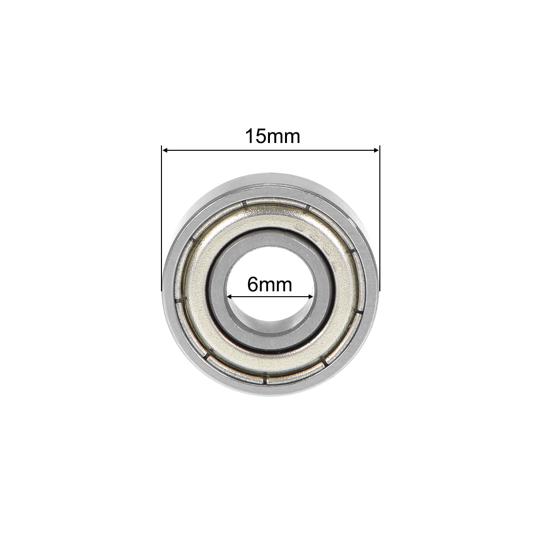 uxcell Uxcell Deep Groove Ball Bearing Double Shielded ABEC-3 Bearings