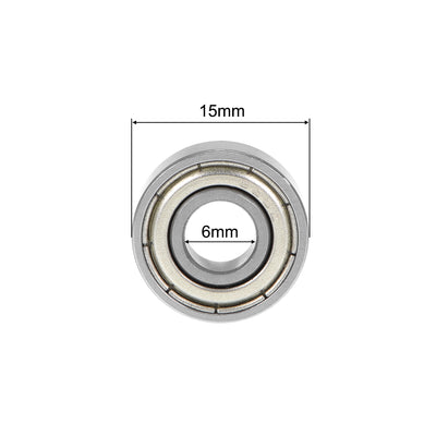 Harfington Uxcell Deep Groove Ball Bearing Double Shielded ABEC-3 Bearings
