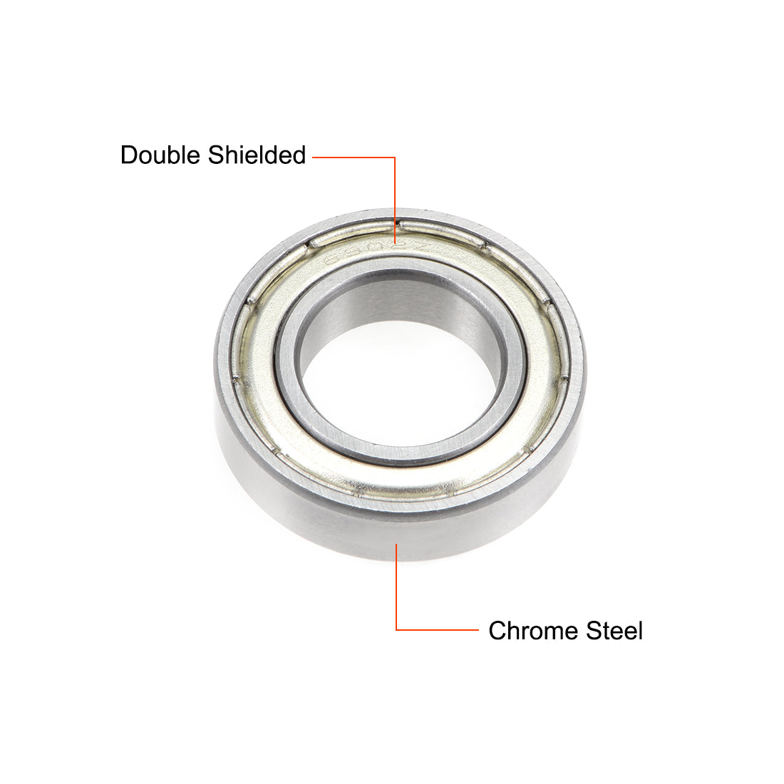 Harfington Deep Groove Ball Bearings Metric Double Shielded Chrome Steel ABEC3 Z1 Level