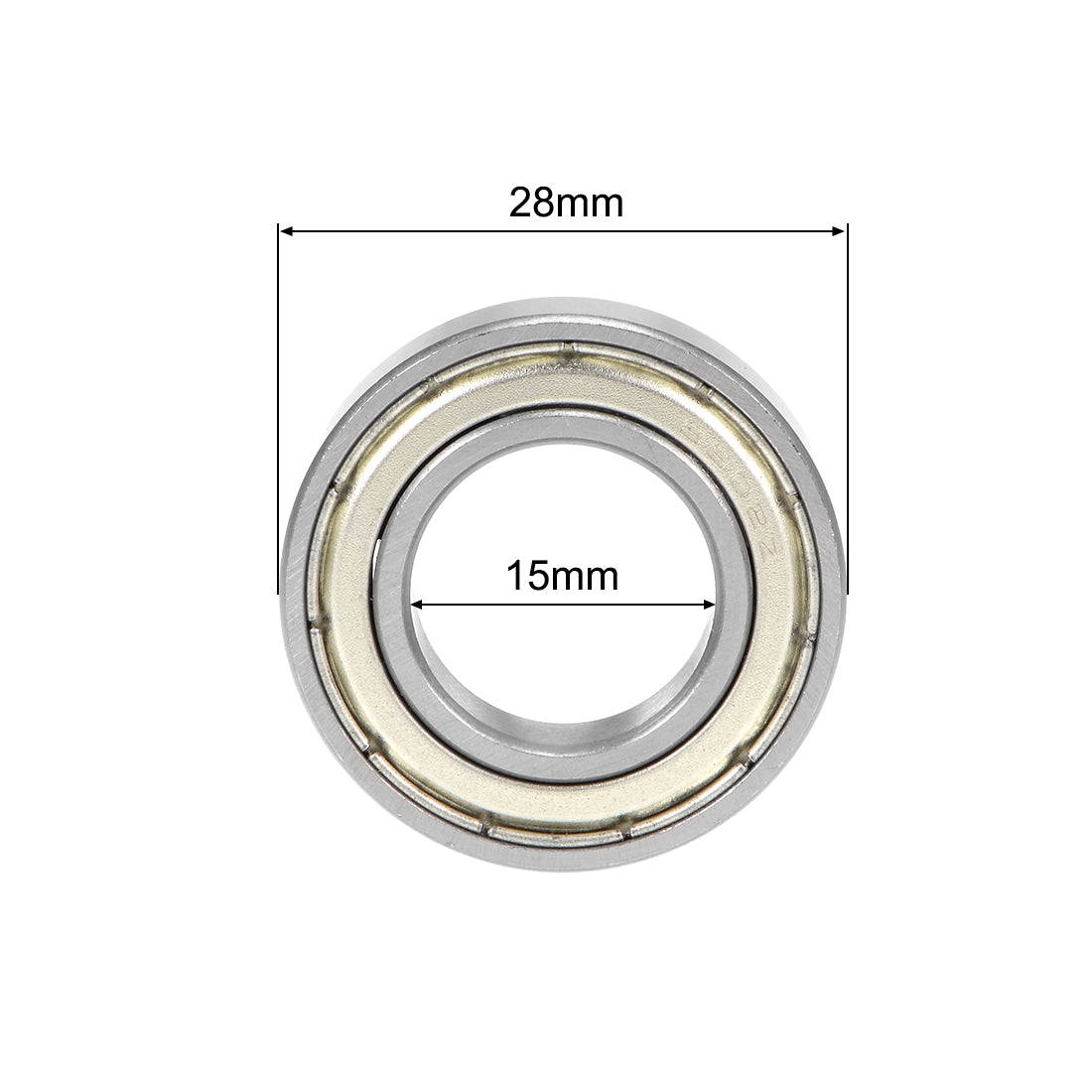 Harfington Deep Groove Ball Bearings Metric Double Shielded Chrome Steel ABEC3 Z1 Level