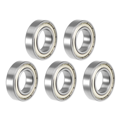 Harfington Deep Groove Ball Bearings Metric Double Shielded Chrome Steel ABEC3 Z1 Level