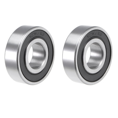 Harfington Uxcell Deep Groove Ball Bearing Double Sealed ABEC-3 Z1 Bearings