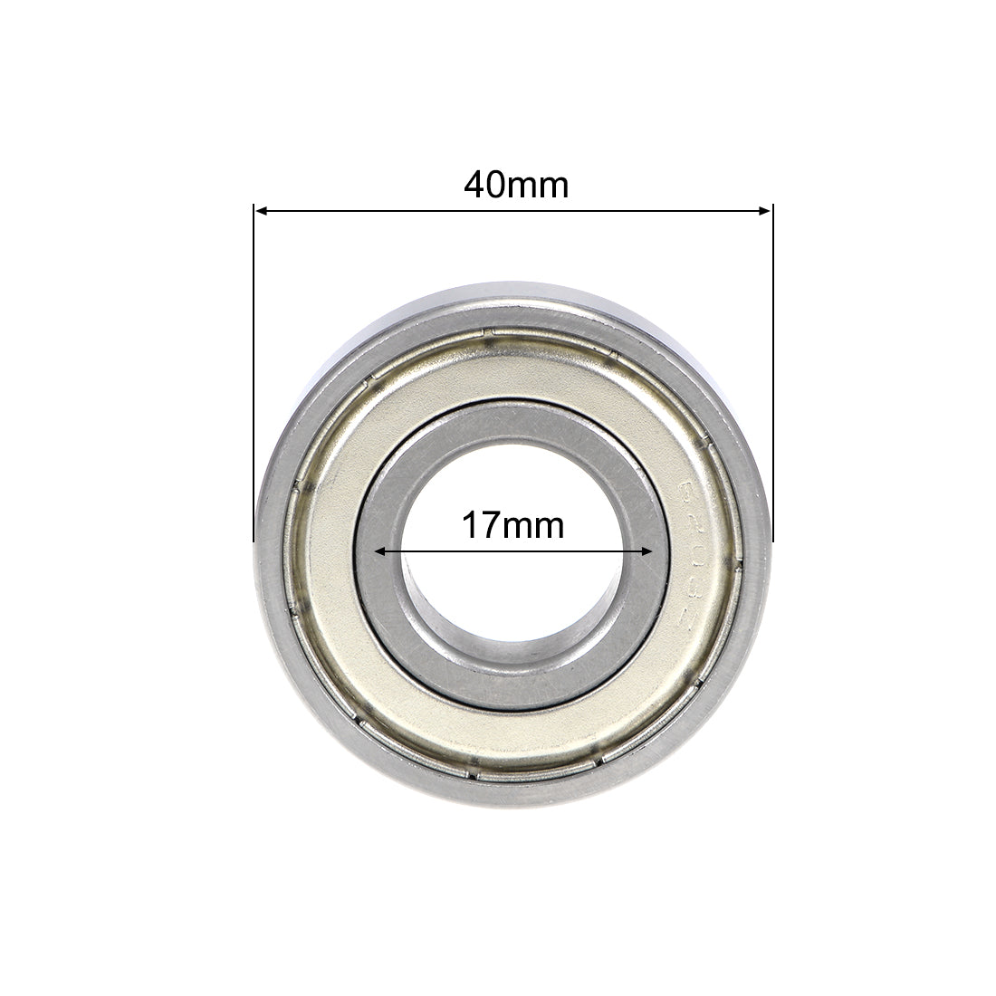 Harfington Deep Groove Ball Bearings Metric Double Shielded Chrome Steel ABEC3 Z1