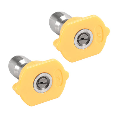 Harfington Pressure Washer Spray Nozzle Tips, 1/4" Stainless Steel, 2 Pcs