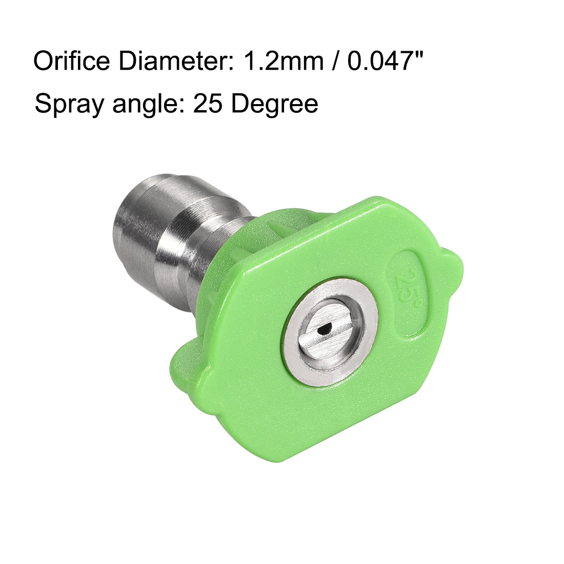 Harfington Pressure Washer Spray Nozzle Tips, 1/4" Stainless Steel, 2 Pcs