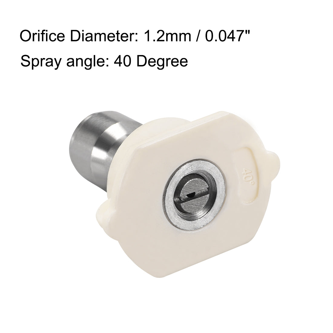 Harfington Pressure Washer Spray Nozzle Tips, 1/4" Stainless Steel, 2 Pcs