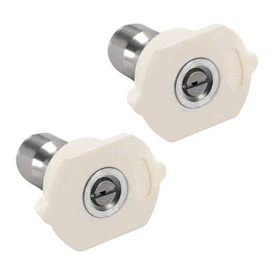 Harfington Pressure Washer Spray Nozzle Tips, 1/4" Stainless Steel, 2 Pcs