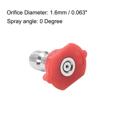 Harfington Pressure Washer Spray Nozzle Tips, 1/4" Stainless Steel, 2 Pcs