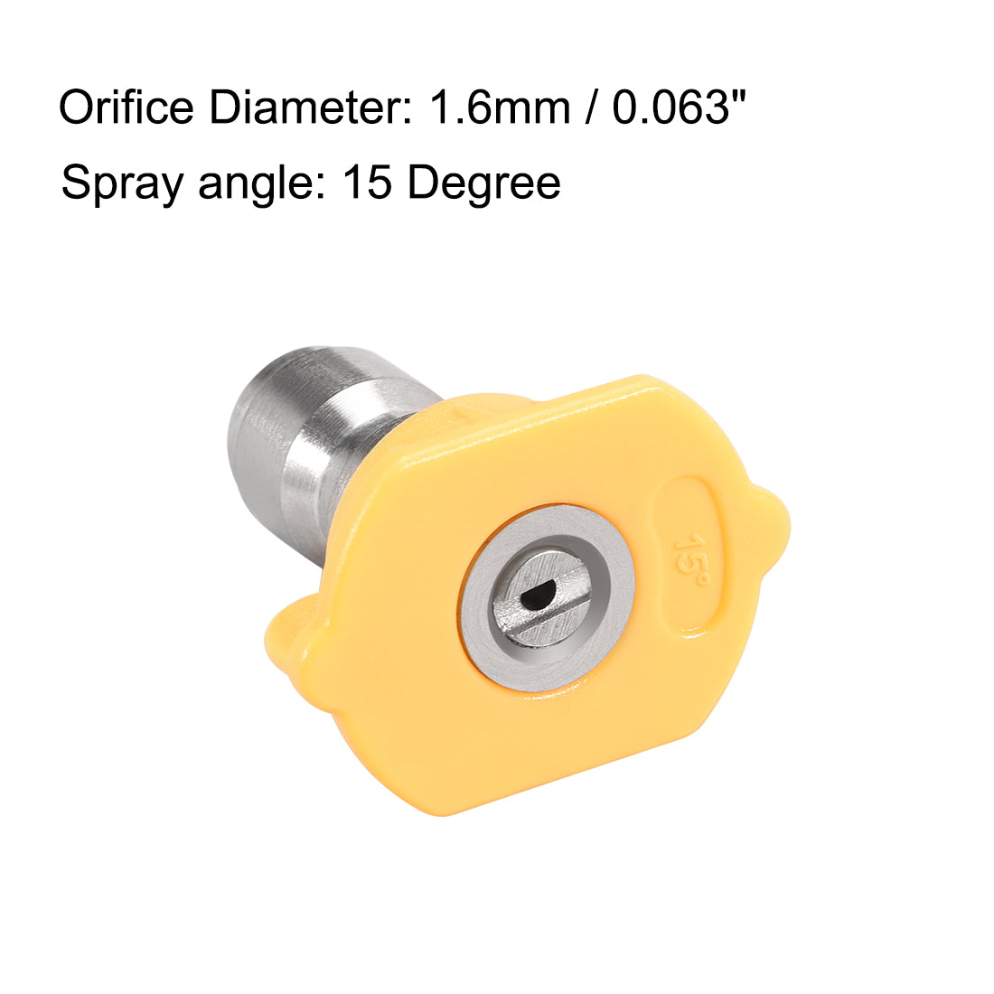 Harfington Pressure Washer Spray Nozzle Tips, 1/4" Stainless Steel, 2 Pcs