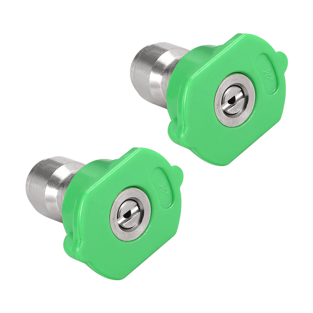 Harfington Pressure Washer Spray Nozzle Tips, 1/4" Stainless Steel, 2 Pcs