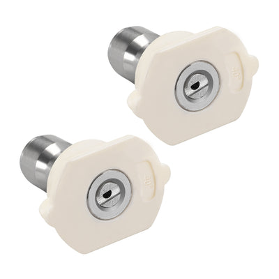 Harfington Pressure Washer Spray Nozzle Tips, 1/4" Stainless Steel, 2 Pcs