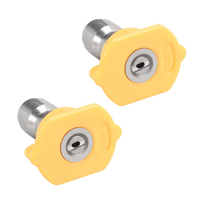 Harfington Pressure Washer Spray Nozzle Tips, 1/4" Stainless Steel, 2 Pcs