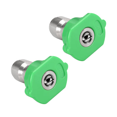 Harfington Pressure Washer Spray Nozzle Tips, 1/4" Stainless Steel, 2 Pcs