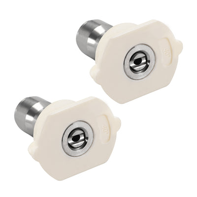 Harfington Pressure Washer Spray Nozzle Tips, 1/4" Stainless Steel, 2 Pcs