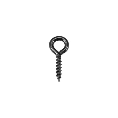 Harfington Screw Eye Hooks Self Tapping Screws Screw-in Hanger Eye-Shape  Hooks 80pcs