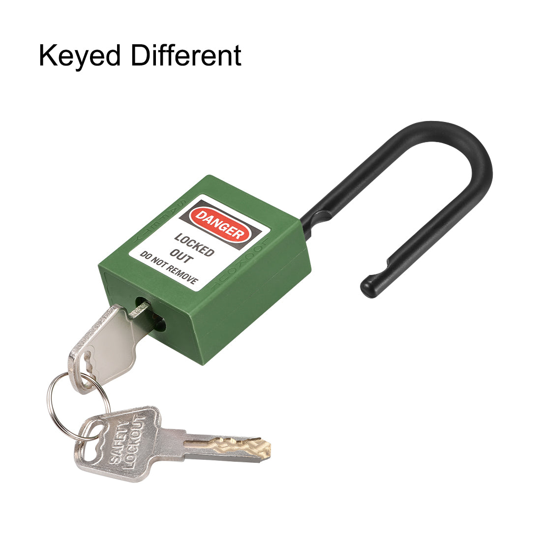 Harfington Lockout Tagout Safety Padlock Nylon Shackle Keyed Padlocks