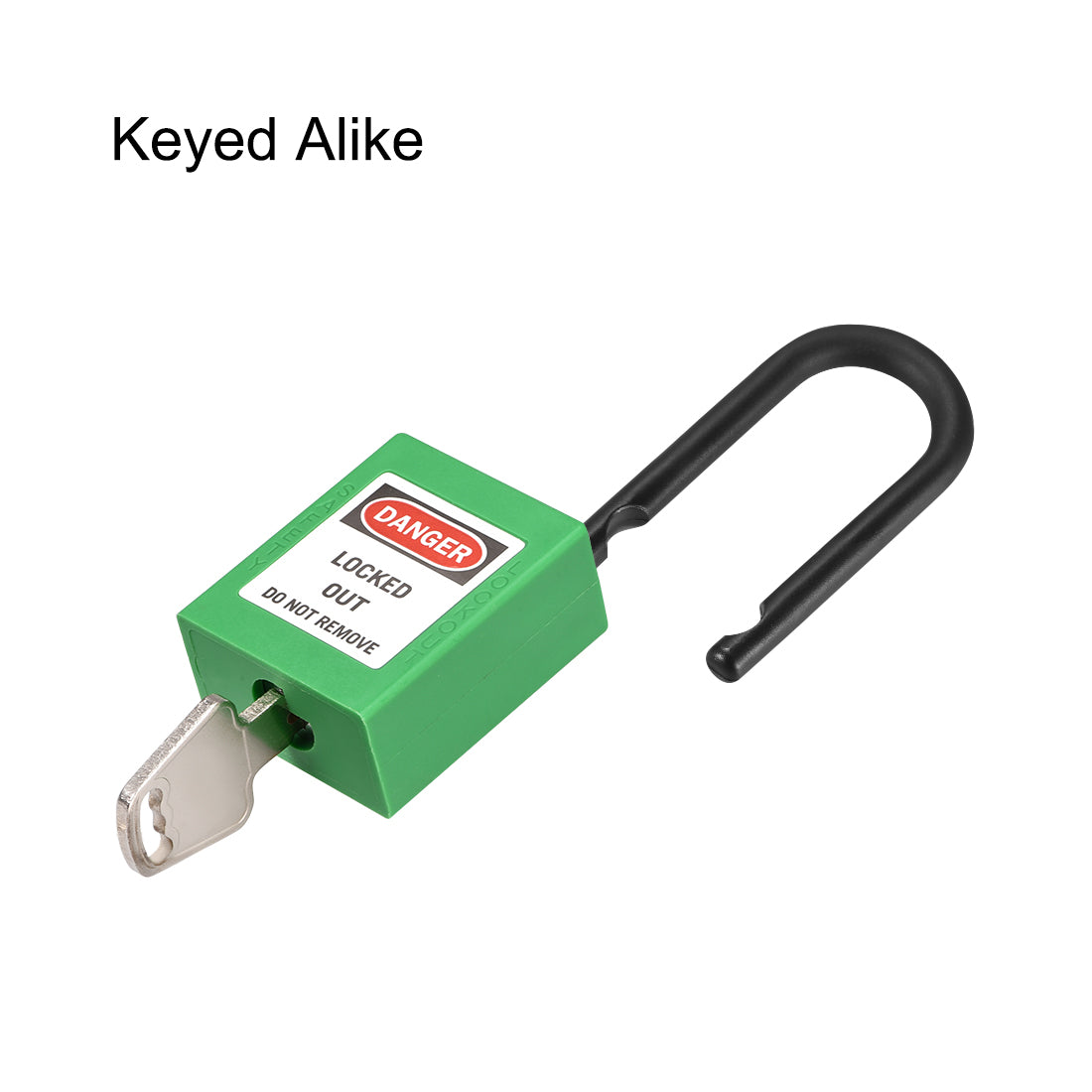 Harfington Lockout Tagout Safety Padlock Nylon Shackle 2Pcs