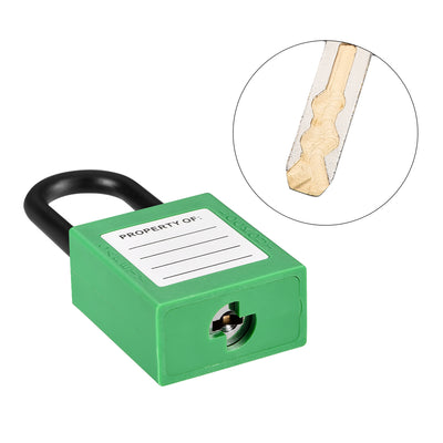 Harfington Lockout Tagout Safety Padlock Nylon Shackle 2Pcs