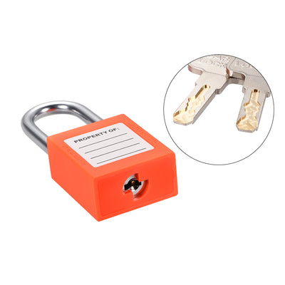 Harfington Lockout Tagout Safety Padlock 38mm Steel Shackle 2Pcs
