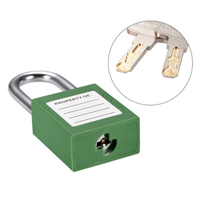 Harfington Lockout Tagout Safety Padlock 38mm Steel Shackle Keyed Padlocks