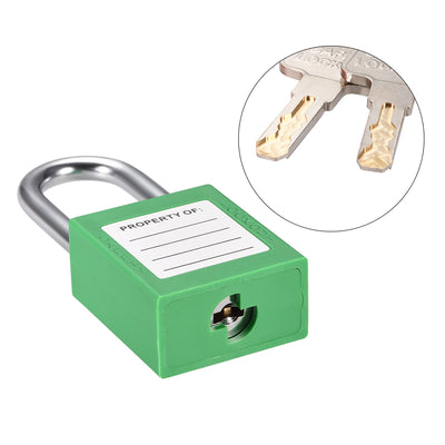 Harfington Lockout Tagout Safety Padlock 38mm Steel Shackle Keyed Padlocks