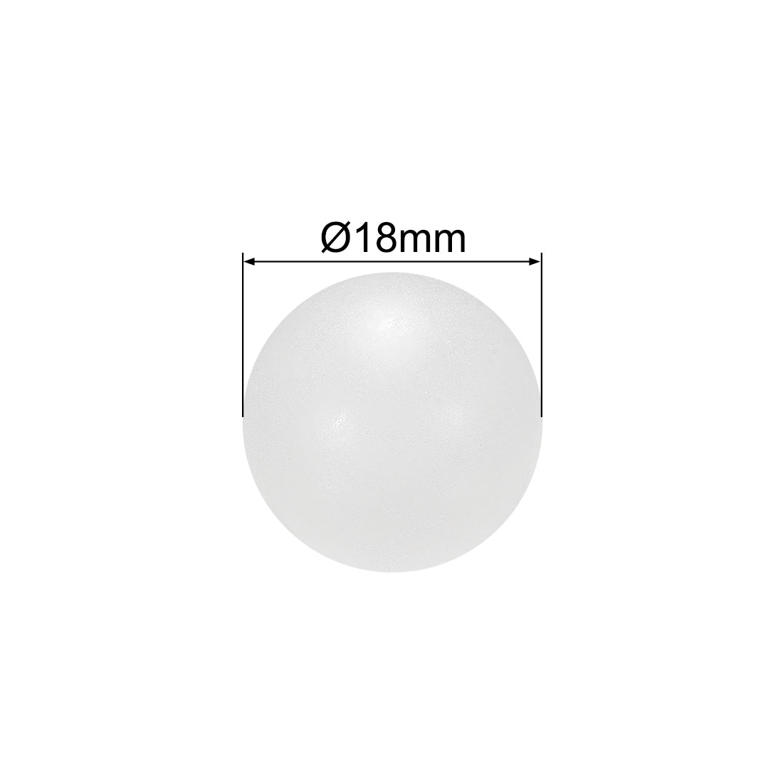 Harfington 18mm PP Solid Plastic Balls, Precision Bearing Ball 10pcs