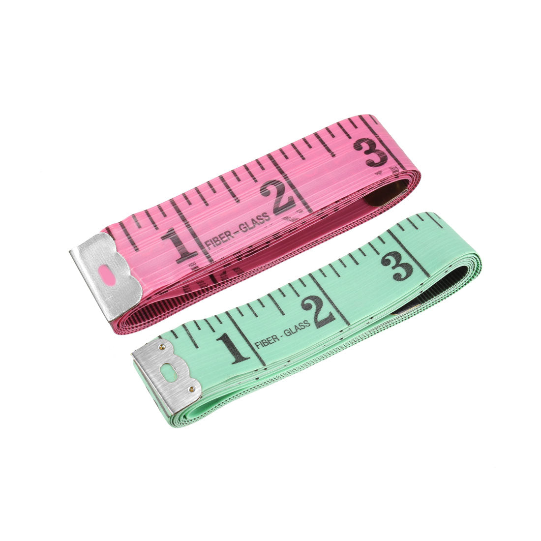 Harfington Cloth Tape Measure 150cm 60 Inch Soft Tape Ruler Metric Inch Double Scale Measuring Color Random for Tailor Sewing 4 Pcs