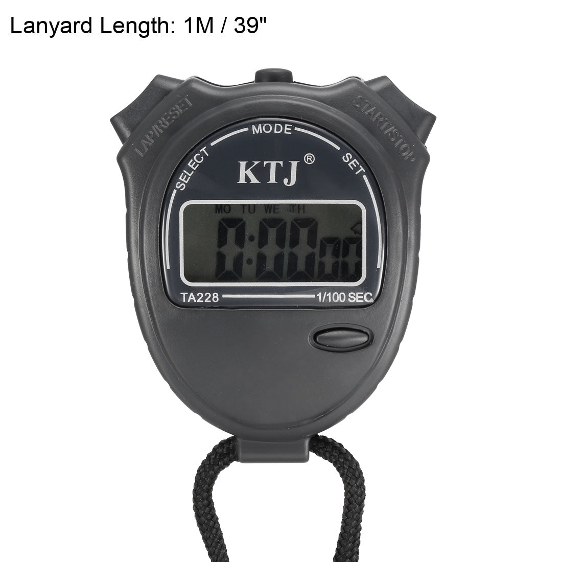 Harfington Digital Sports Stopwatch Timer Professional Handheld LCD Chronograph with Date Time and Alarm Function for Sports Fitness Coaches Referees