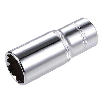 Harfington Square Drive 12-Point Deep Socket, Metric, Cr-V