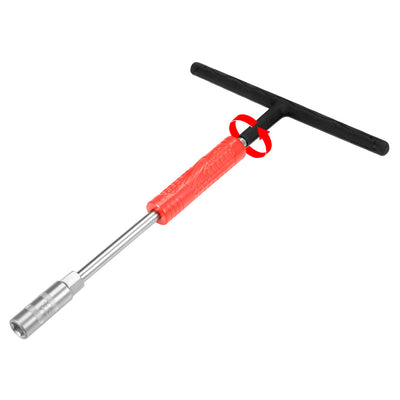 Harfington T-Handle Wrench 12mm Cr-V Adjustable Speed Grip Metric Hex Socket 2 Pcs