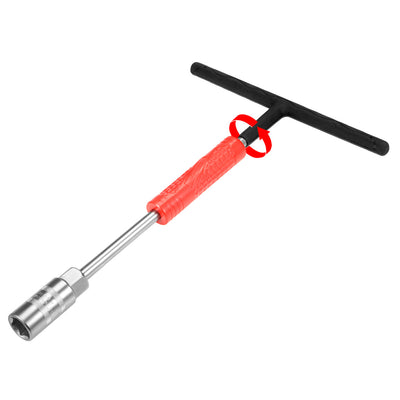 Harfington T-Handle Wrench 17mm Cr-V Adjustable Speed Grip Metric Hex Socket