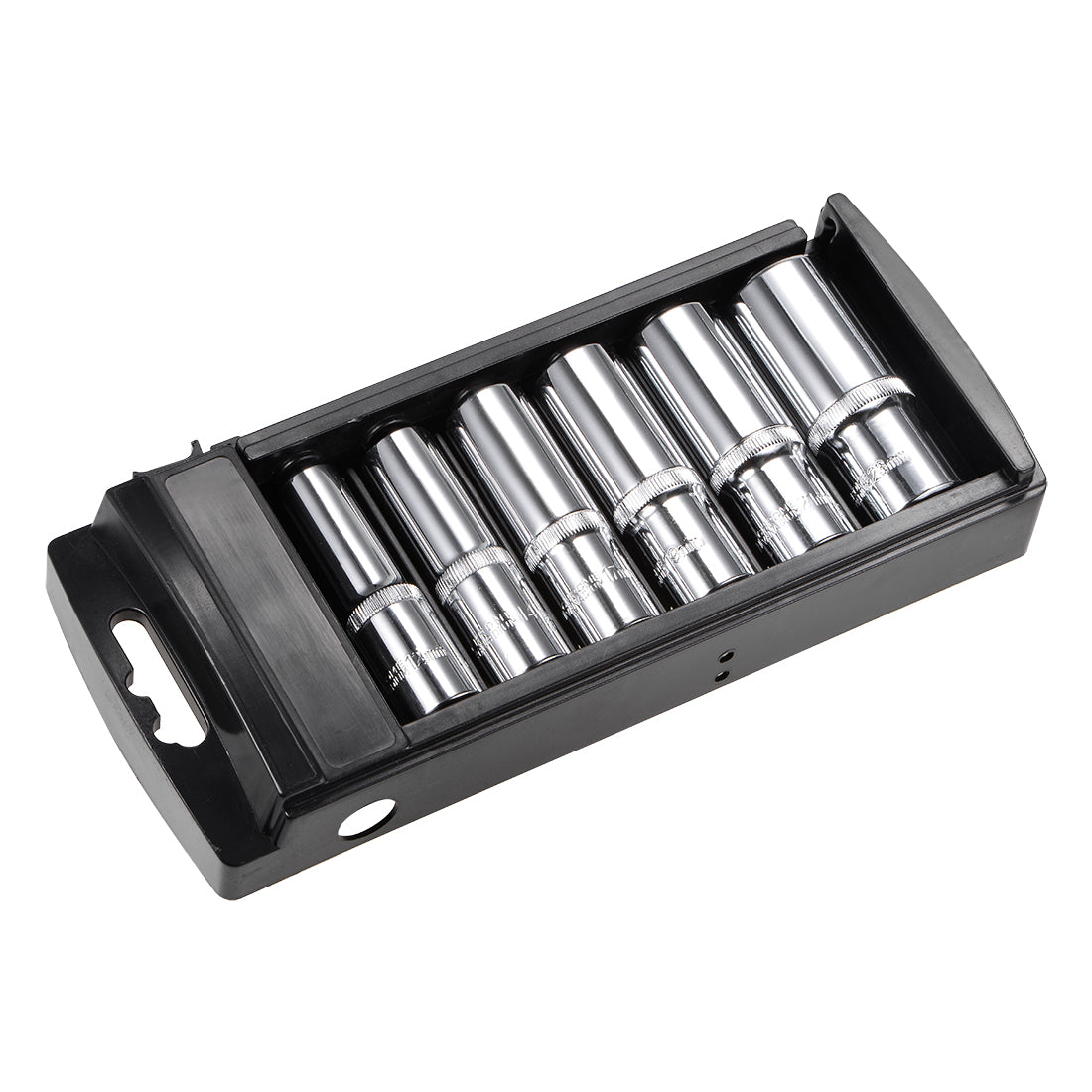 Harfington 1/2-Inch Drive 6 Point Deep Socket Set 12mm - 23mm Metric Cr-V 6 Pcs