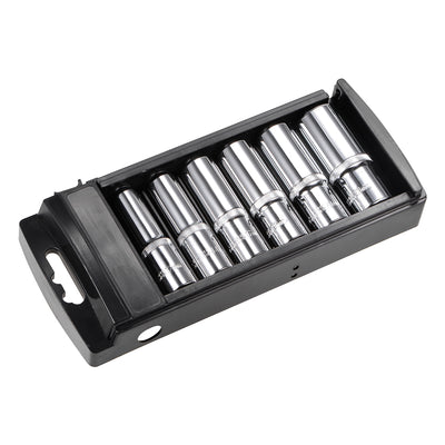 Harfington 1/2-Inch Drive 6 Point Deep Socket Set 12mm - 23mm Metric Cr-V 6 Pcs