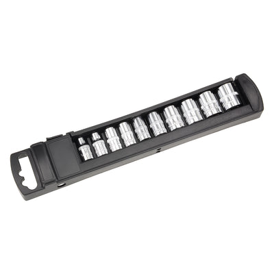 Harfington 1/4-Inch Drive 6 Point Socket Set 5mm - 14mm Metric Cr-V 10 Pcs (2-inch Long)