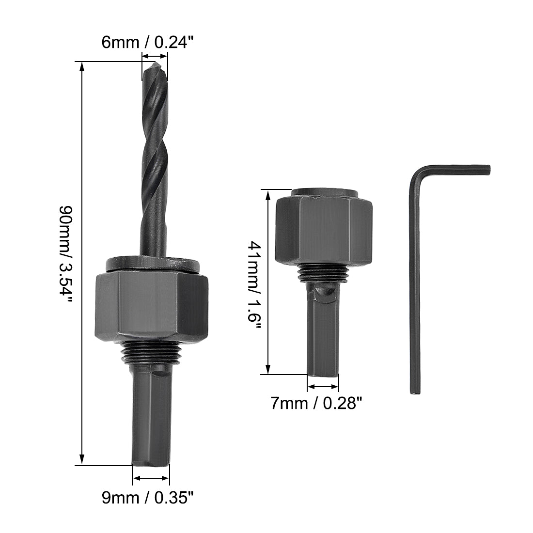 Harfington Wood PVC Wall Cr-V Steel Drill Bit Hole Saw Kit Sets