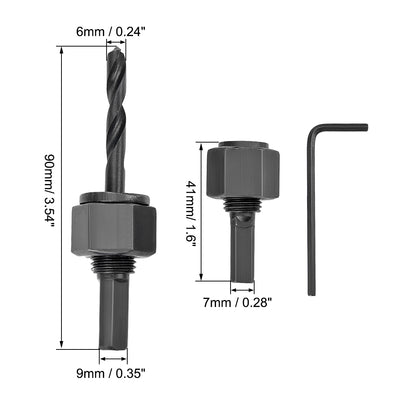Harfington Wood PVC Wall Cr-V Steel Drill Bit Hole Saw Kit Sets