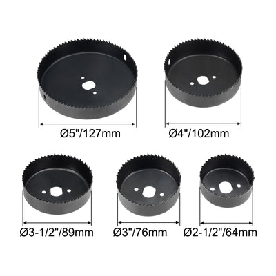 Harfington Wood PVC Wall Cr-V Steel Drill Bit Hole Saw Kit Sets