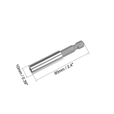 Harfington Extension Extend Socket Drill Bit Holder Magnetic Hex Screwdriver Power Tools ,2.4-inch Length,1/4''-Hexagon Drill 10pcs