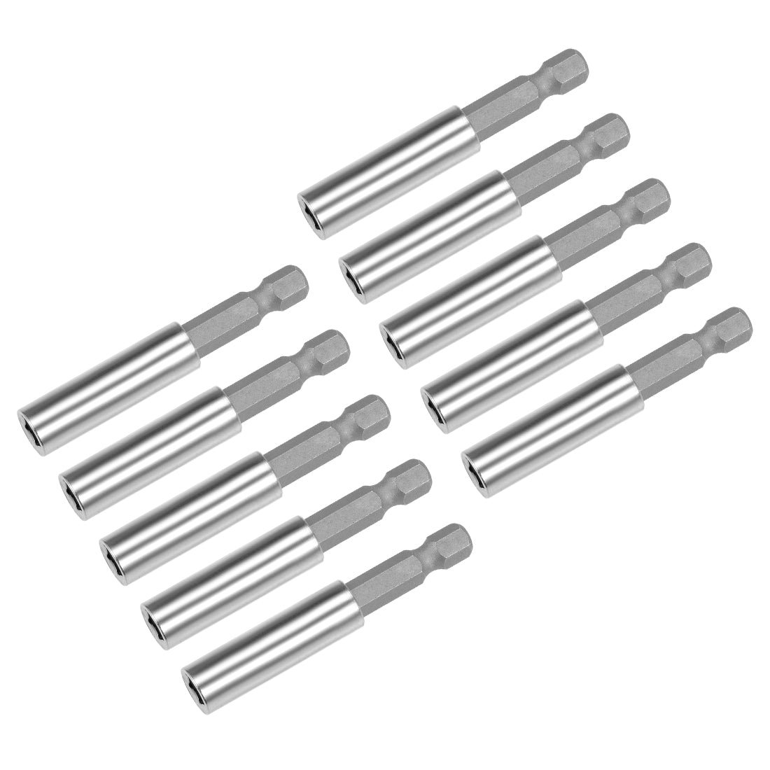 Harfington Extension Extend Socket Drill Bit Holder Magnetic Hex Screwdriver Power Tools ,2.4-inch Length,1/4''-Hexagon Drill 10pcs
