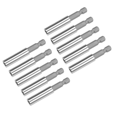 Harfington Extension Extend Socket Drill Bit Holder Magnetic Hex Screwdriver Power Tools ,2.4-inch Length,1/4''-Hexagon Drill 10pcs